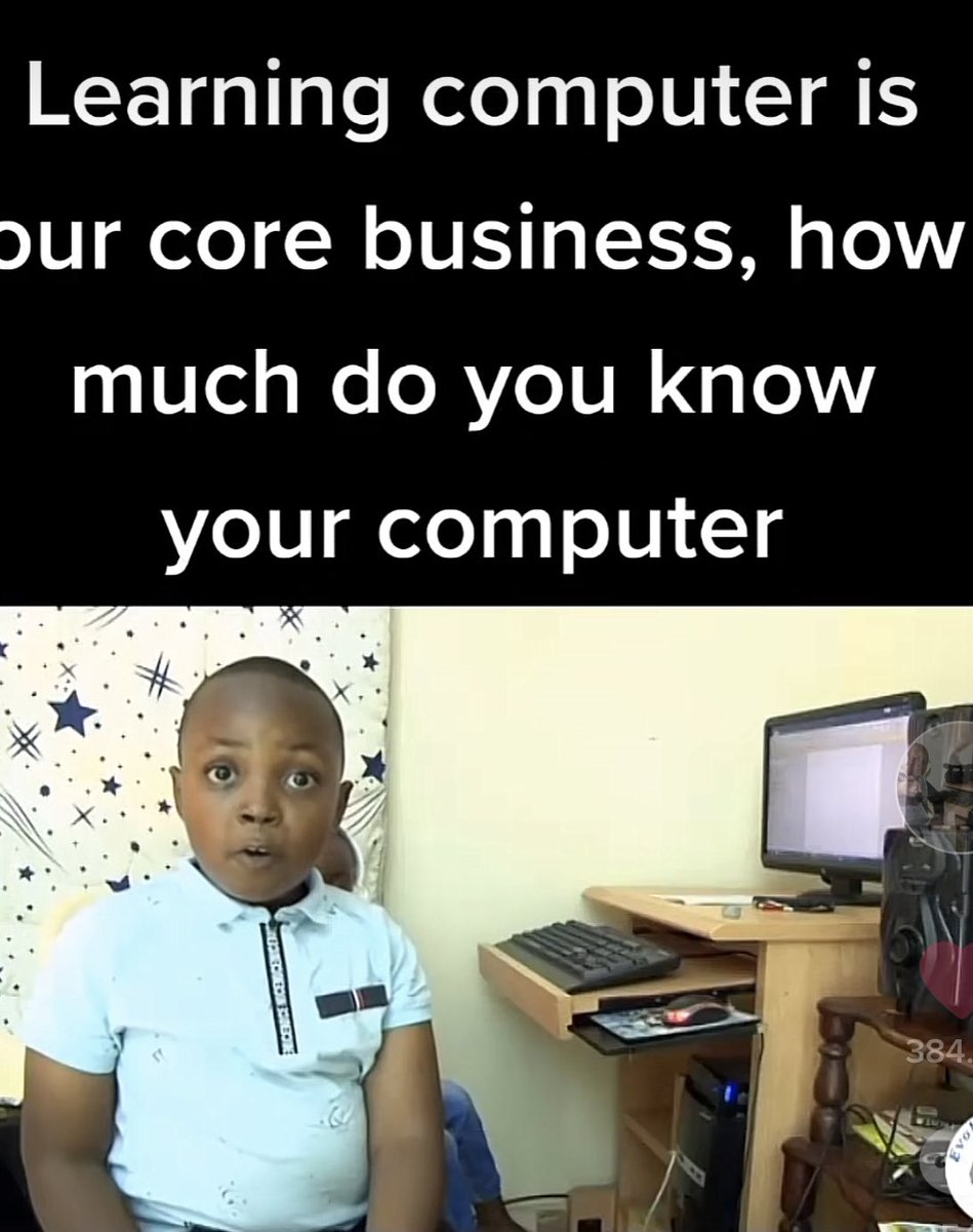 I AM ACTUALLY LEARNING A LOT from a kenyan 8 year old named Elvis who teaches keyboard shortcuts on tiktok with his sister megan