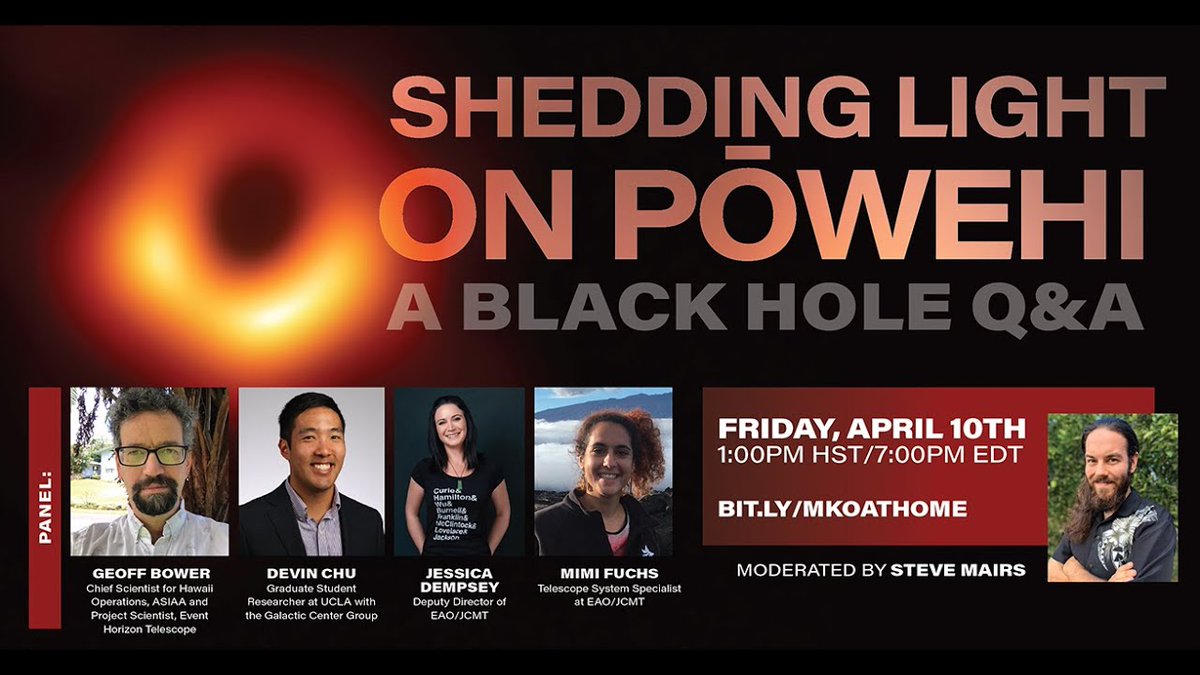 This week we are celebrating #BlackHoleWeek! To kick the week off, check out this Black Hole Q&amp;A session from 2020 when some experts took their time "Shedding Light on Pōwehi". 

buff.ly/3dOr946