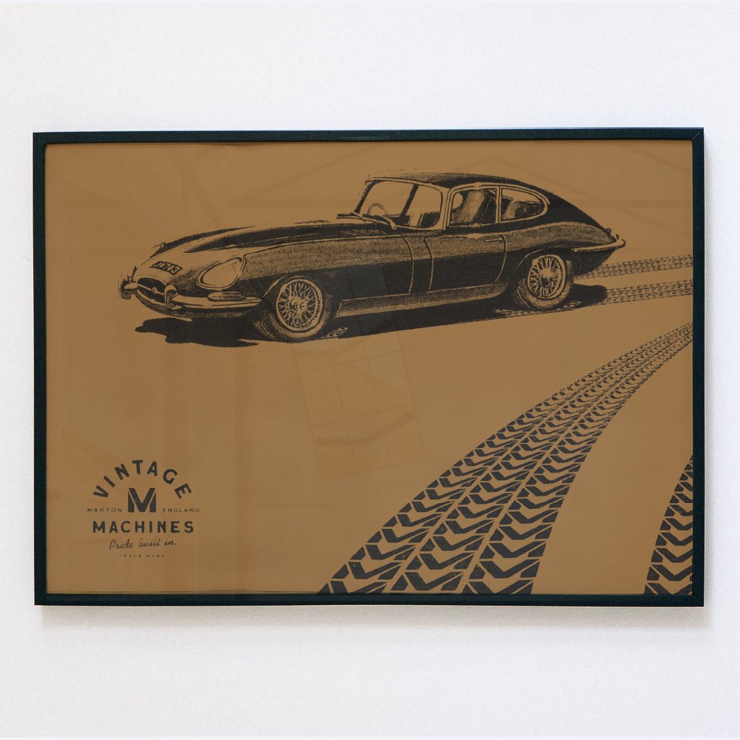 JRandallDesign's tweet photo. It’s been a fun ride working with Vintage Machines to bring to life their brand. Specialising in classic car restoration, Vintage Machines pride themselves on using traditional craft techniques. This lead to an analogue motif, road tested for creative application. 
#brandidentity https://t.co/oB3tju4md6