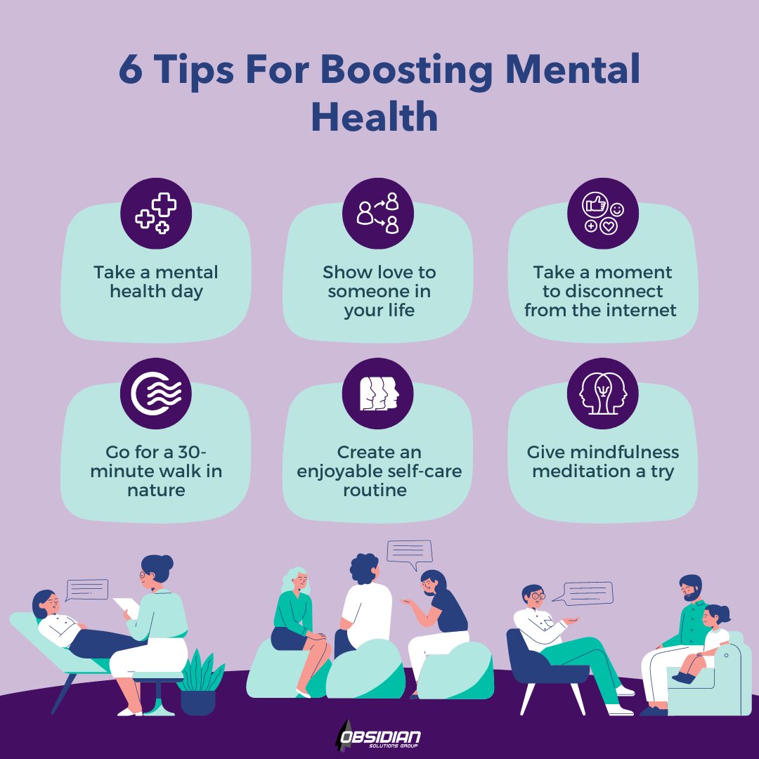 May is Mental Health Awareness Month. We all know it's essential to take care of yourself physically, but do you take care of yourself mentally? 
 
#mentalhealthawareness #mentalhealthtips #wellness #mindfulness #TeamOSG #ferderalcontracting