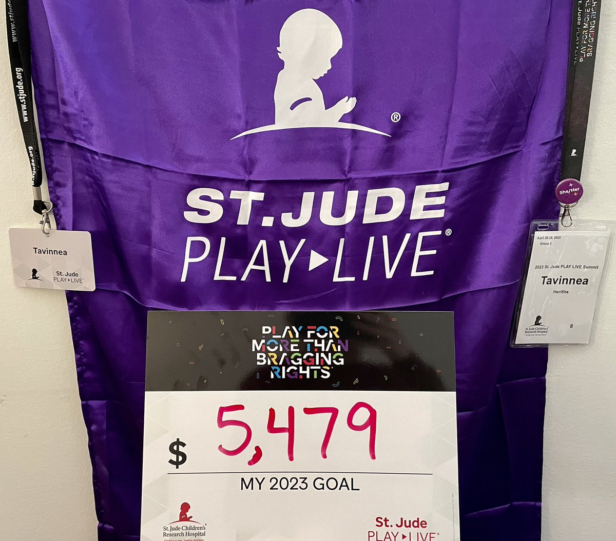 Tavinnea's tweet photo. So $5,479 might look like a weird number to shoot for because it is. 😆But if we can get to $40,000 lifetime raised for @StJudePLAYLIVE by the end of May, that would be pretty darn cool!

I hope to see you @ 3pm to kick this off! https://t.co/s68m9sXiEA https://t.co/BDv0jP0j5N