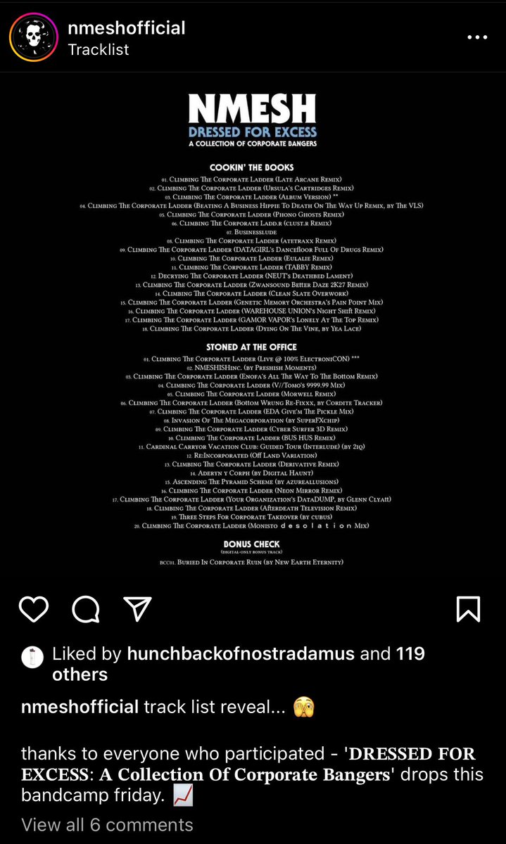 BusHus6's tweet photo. We’re psyched to be part of this @nmeshofficial project!!! Out this coming Bandcamp Friday! https://t.co/IW7pBMkSEG