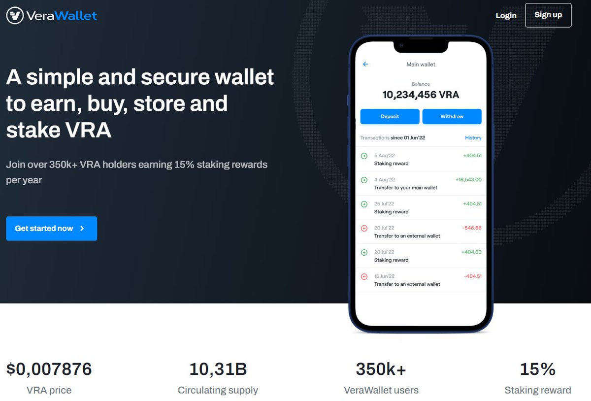 FrankLambeek's tweet photo. Stake your $VRA in the VeraWallet https://t.co/nQcaItyVUP https://t.co/guTrDgaBY3