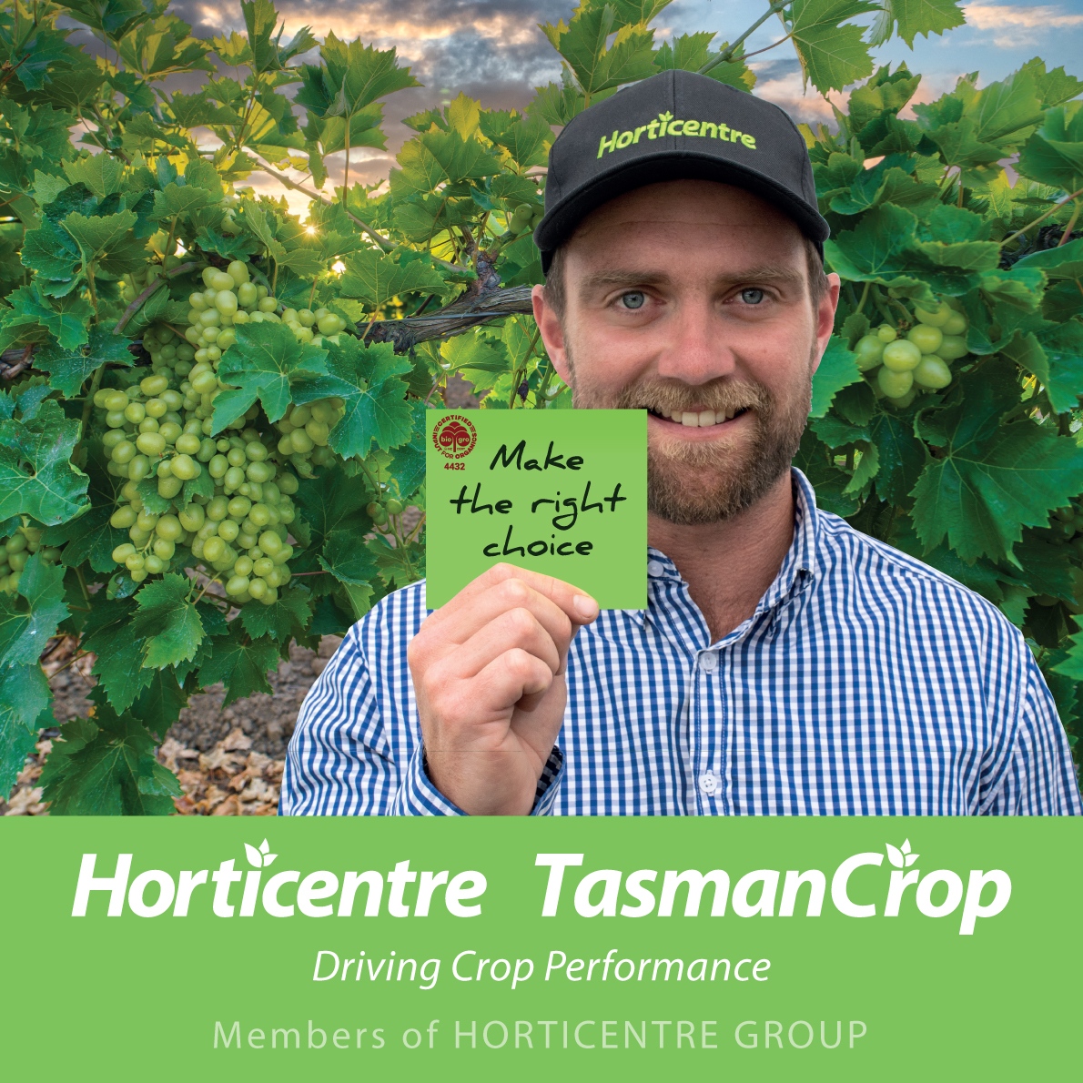 The Horticentre Group supplies growers with an extensive range of world-class horticultural products, supplemented by a large technical field-based team, based across 11 strategic locations. Proud to be NZ owned and sponsors of the Organic &amp; Biodynamic Winegrowing Conference.