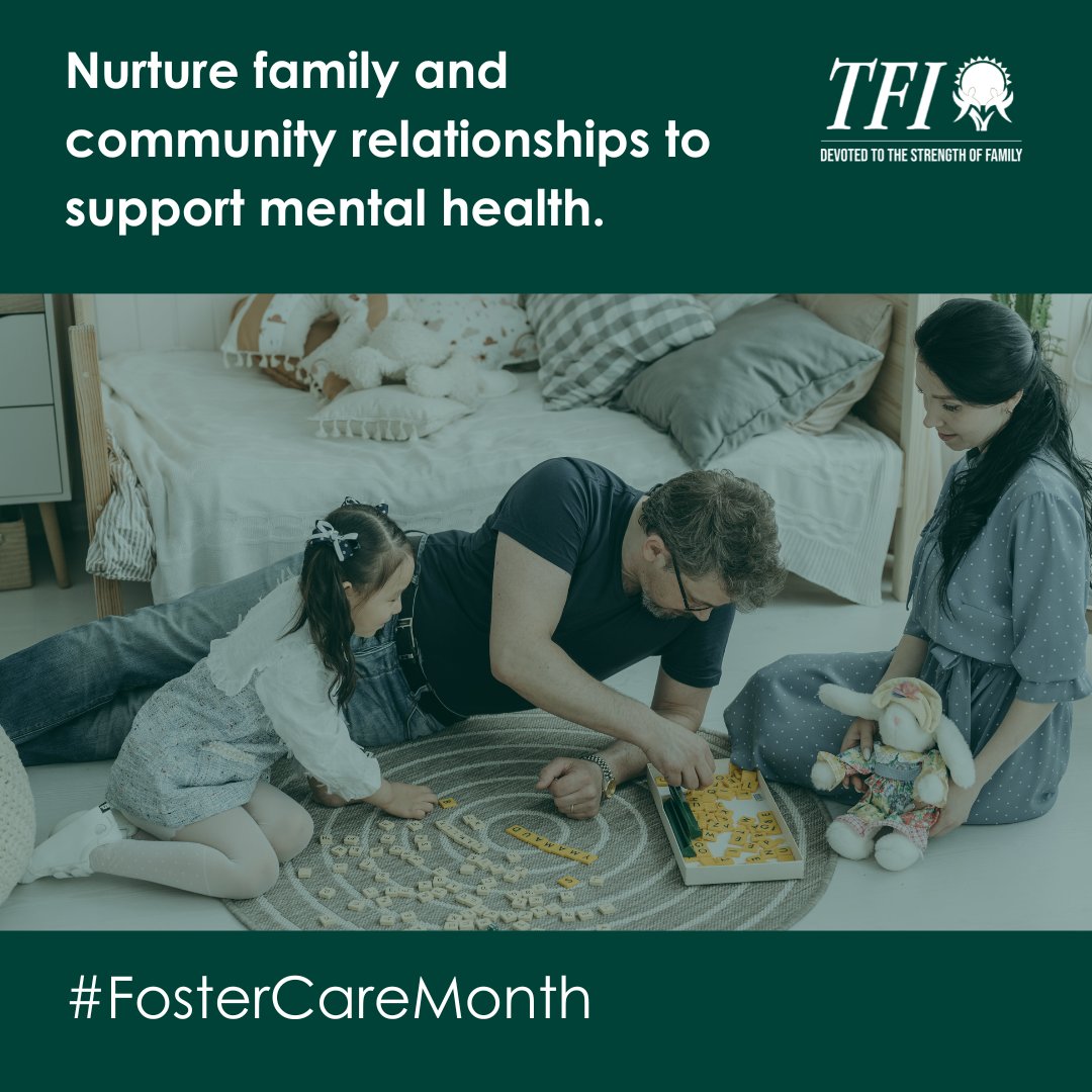TFIFamily's tweet photo. Maintaining relationships with relatives and kin can increase stability, reduce trauma, and help children maintain a sense of family, belonging, and identity. #FosterCareMonth #StrengtheningMinds #MentalHealthAwareness https://t.co/4RsY6Q8Yzw