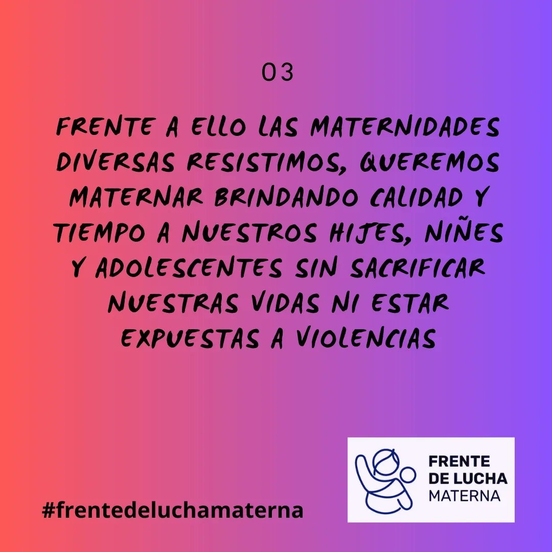 Frente de Lucha Materna 💜 #TenenciaSinViolencia tweet media
