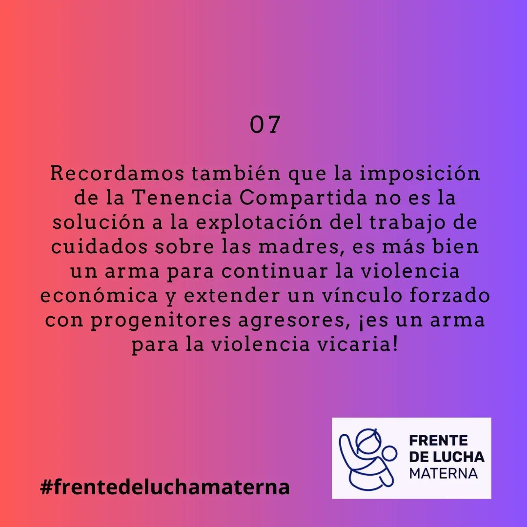 Frente de Lucha Materna 💜 #TenenciaSinViolencia tweet media