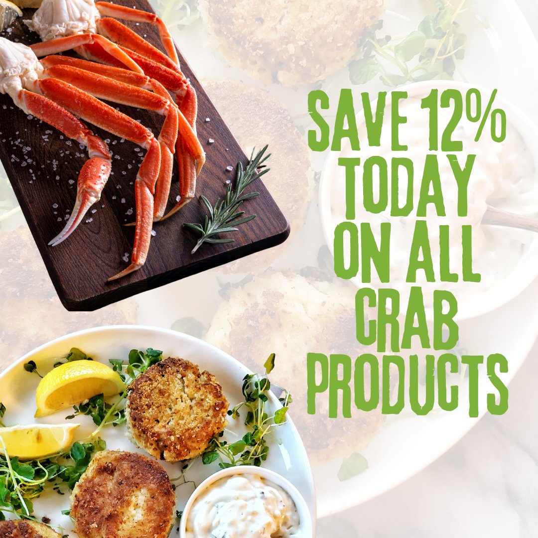 AllFreshSeafood's tweet photo. 𝗗𝗢𝗡'𝗧 𝗕𝗘 𝗖𝗥𝗔𝗕𝗕𝗬 𝗕𝗘𝗖𝗔𝗨𝗦𝗘 𝗜𝗧'𝗦 𝗠𝗢𝗡𝗗𝗔𝗬 🦀🎉 We've got something to be happy about! Chef Adam is kicking off this week with a deep discount. Shop now at https://t.co/XxRbYF133u 🦀🎉 https://t.co/zo5sQwHYVh