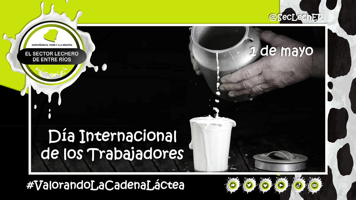 1 de mayo, Día Internacional de los Trabajadores  🌎✊⚒️  Reivindiquemos su valor. 

“La democracia divide a los hombres en trabajadores y perezosos y no esta destinada a aquellos que no tienen tiempo para trabajar”.

¡¡¡Feliz Día Trabajadores!!! 🐮🥛🤝❤️😉

#DiaDelTrabajador