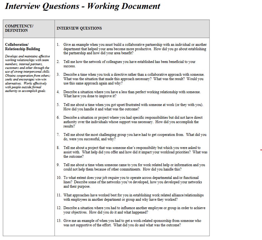 There is no single best interview question. Instead: 1) Identify skills ...