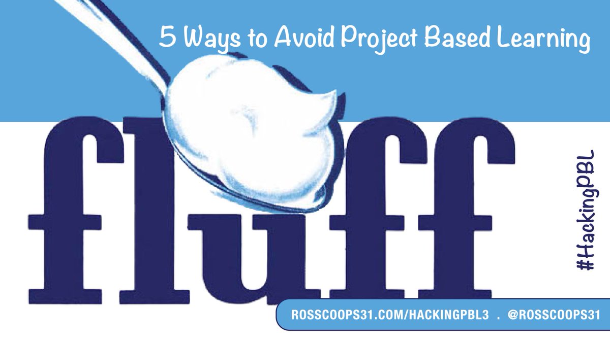 RossCoops31's tweet photo. 5 Ways to Avoid Project Based Learning Fluff #HackingPBL

"If we want to champion PBL and promote its growth outside of a few progressive classrooms here and there, a crystal clear picture of what it does and does not involve could go a very long way.”

https://t.co/kTw0HBg0rD https://t.co/6BT4GkhIVy