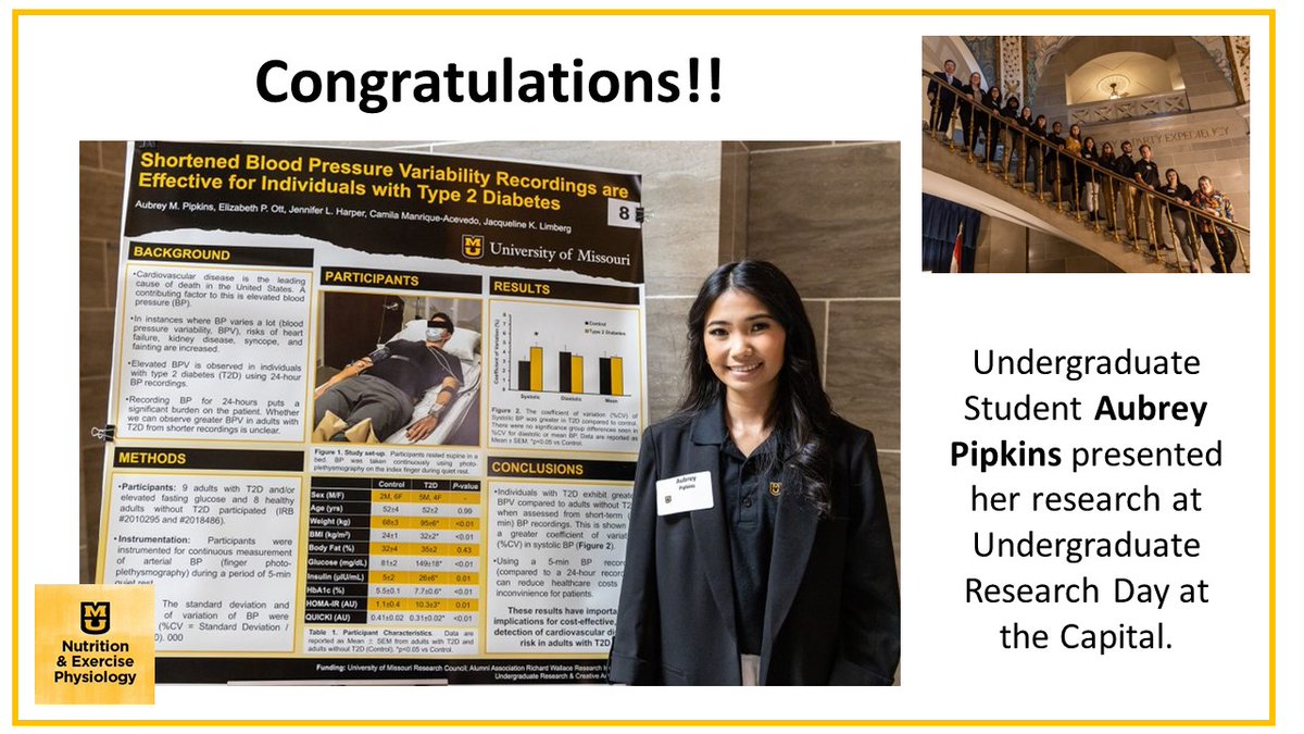 Mizzou Nutr & ExPhys Research (@mizzounepres) on Twitter photo Fantastic showing from NEP at Undergraduate Research Day at the Capital. Great job Aubrey! <a href="/MizzouResearch/">Mizzou Research</a> <a href="/MUCAFNRresearch/">Mizzou CAFNR Research</a>
showme.missouri.edu/2023/photo-gal… Fantastic showing from NEP at Undergraduate Research Day at the Capital. Great job Aubrey! <a href="/MizzouResearch/">Mizzou Research</a> <a href="/MUCAFNRresearch/">Mizzou CAFNR Research</a>
showme.missouri.edu/2023/photo-gal…