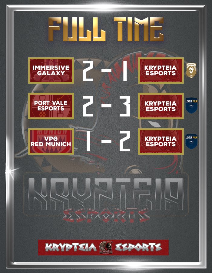 ⚽️ Our results from tonight’s games. Overall a good start to this week.

🎨 Graphic: <a href="/PhantomDesign21/">Phantom Designs</a>