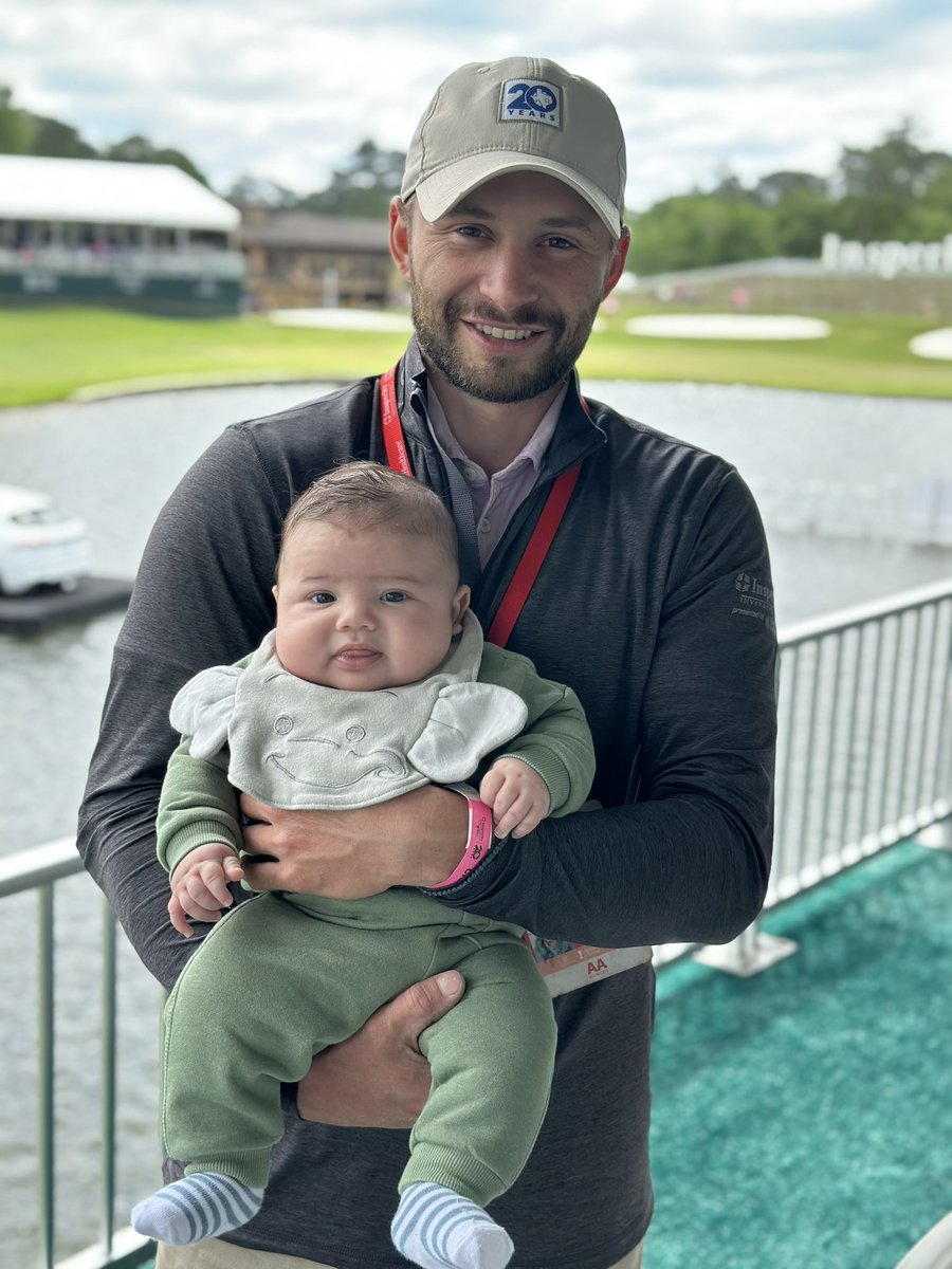 Christopher’s first golf tournament! Maybe one day he’ll be good enough to play in one rather than cut the cups for one <a href="/InsperityInvtnl/">Insperity Invitational</a>