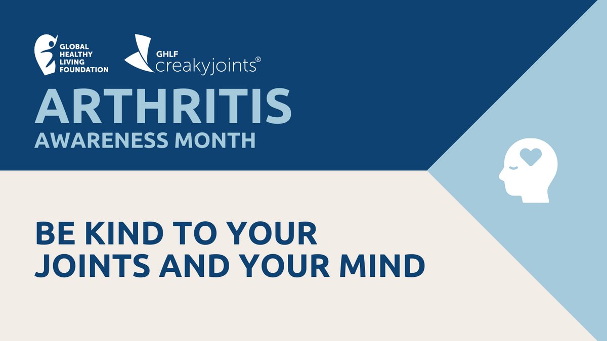 CreakyJoints's tweet image. It's #ArthritisAwarenessMonth! And over the next 31 days, we'll be highlighting the voices and feelings of our patient community. We invite you to help us in sharing your own experiences!

So join us this month, as we spread the message “Be kind to your joints – and your mind.”