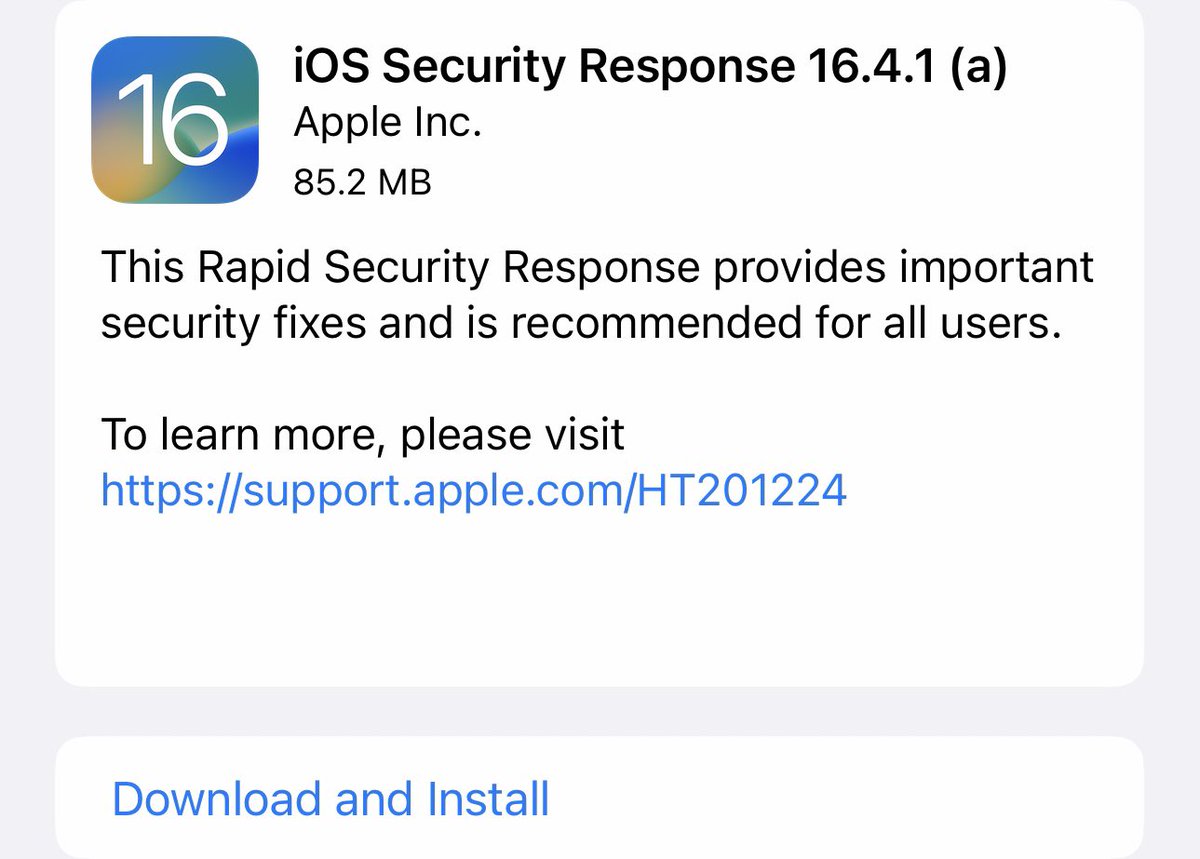 Mohit_Emkay's tweet image. #iOS1641a #iOS #SecurityResponse