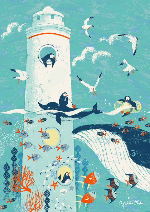 「flock seagull」 illustration images(Latest)