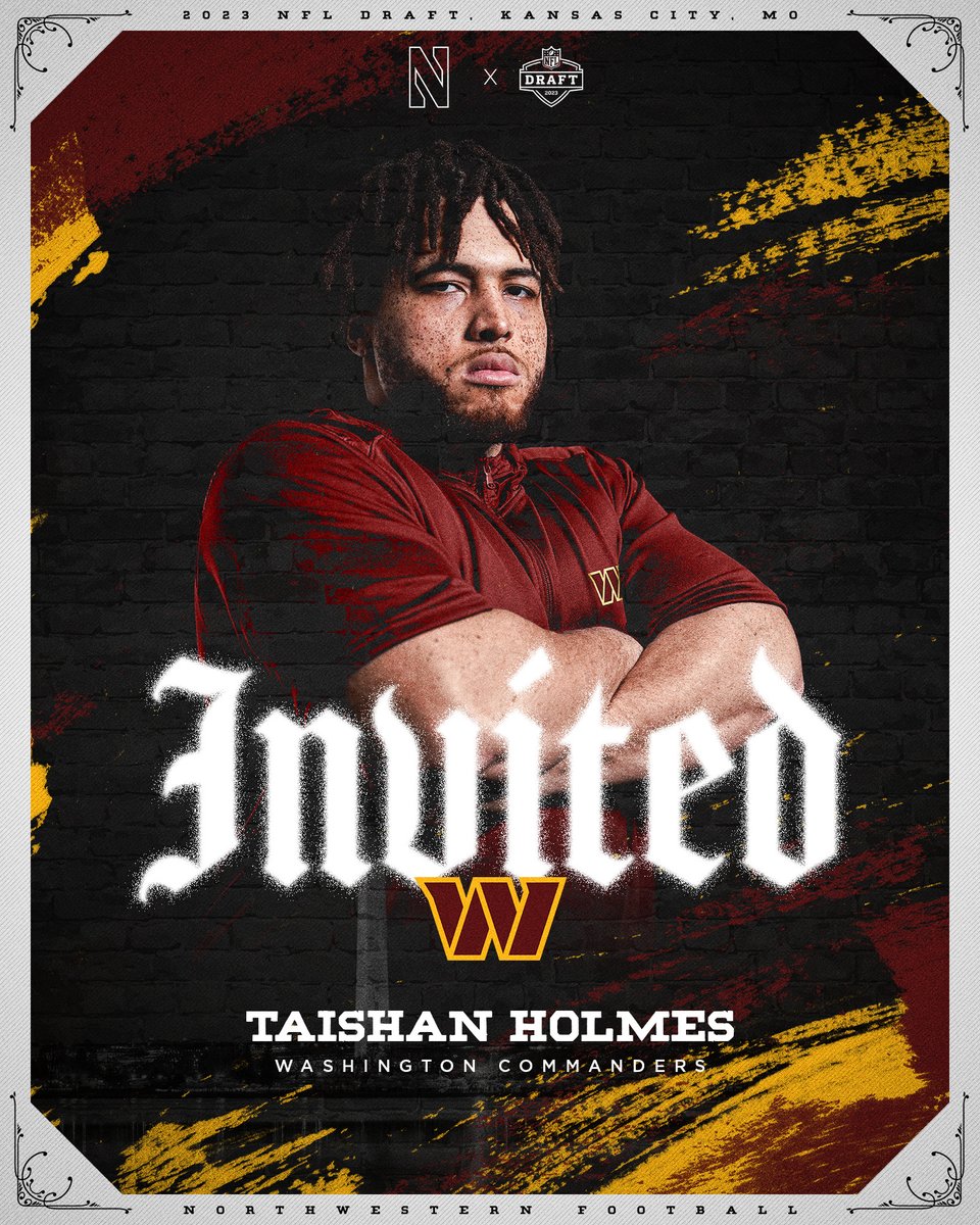 NUFBFamily's tweet photo. Congratulations to Taishan Holmes (@Taishan_Holmes) on his invitation to @Commanders mini-camp! 

#ProCats | @coachfitz51 https://t.co/b3ad2LErOt