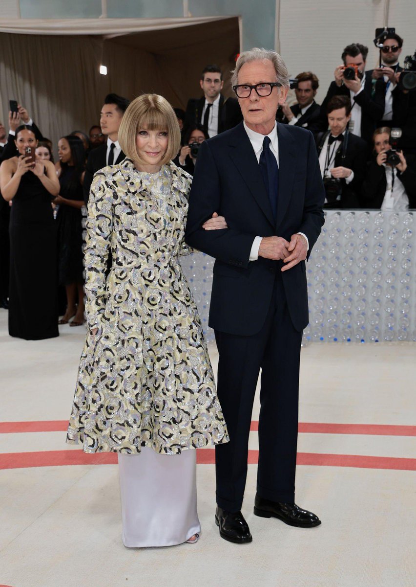 Anna Wintour and Bill Nighy attend The 2023 #MetGala