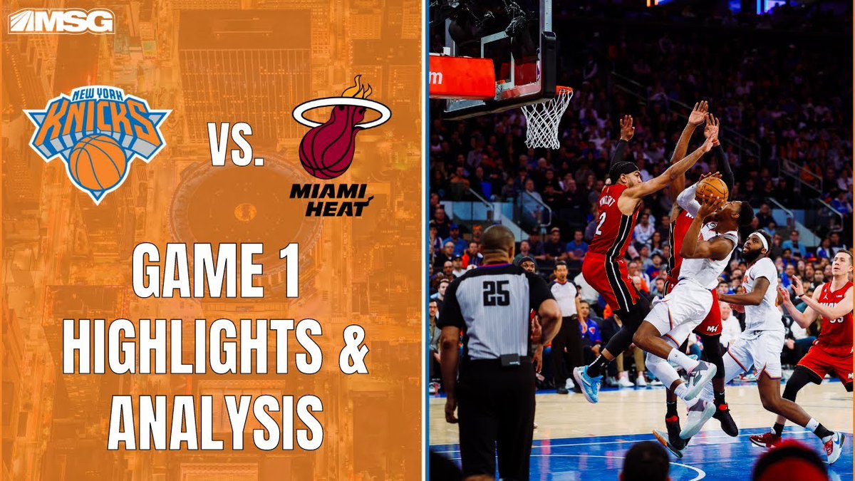 Sunshine9Steve's tweet image. VIDEO:  Miami Hot Second Half Bests Knicks In Game 1 | New York Knicks

BY: MSG Networks 

PostupVideos.com - #1 Site For NBA Creators

#Knicks #MSGNetwork #NBA #NBATwitter

postupvideos.com/msg_networks/t…