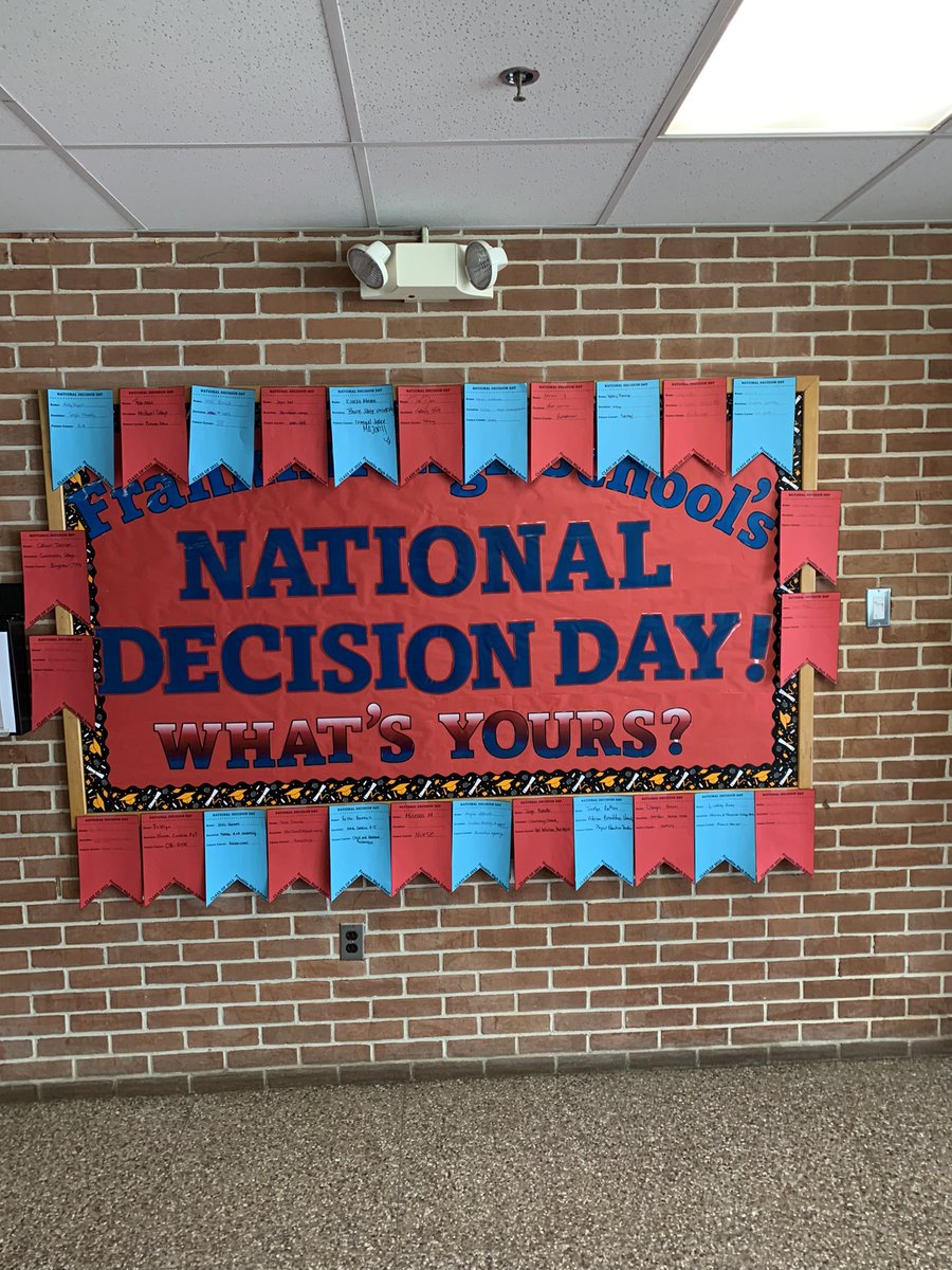 FranklinHS_BCPS's tweet photo. National Decision Day and Senior Class Meeting today! The sky is the limit for these Franklin seniors! @KyriaJoseph @KO_BCPS @erin_hornberger https://t.co/F6uUk8ioSE