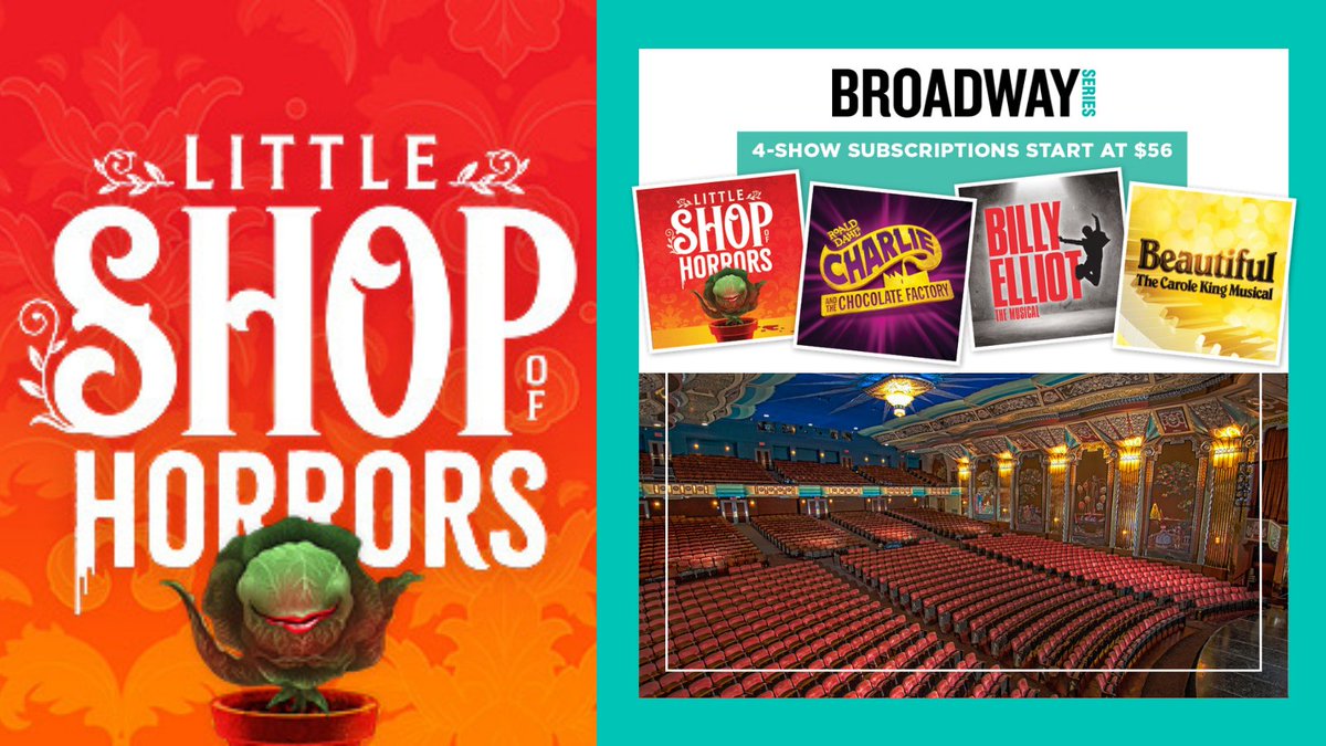 ParamountAurora's tweet photo. "Don't feed the plants!" You won't want to miss our man-eating plant in #LittleShopofHorrors this 2023/2024 #BroadwaySeries season! #Subscribe today to enjoy all four amazing #shows this season. https://t.co/I5TwLyU9Rn #DowntownAurora #musicals #theater https://t.co/ia54tvSVTB