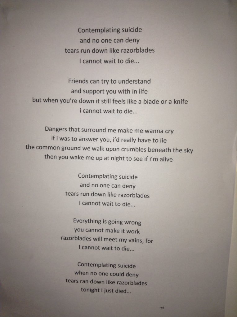 I wrote this almost ten years ago during inpatient and I still relate to this day. The twist at the end always gets me…