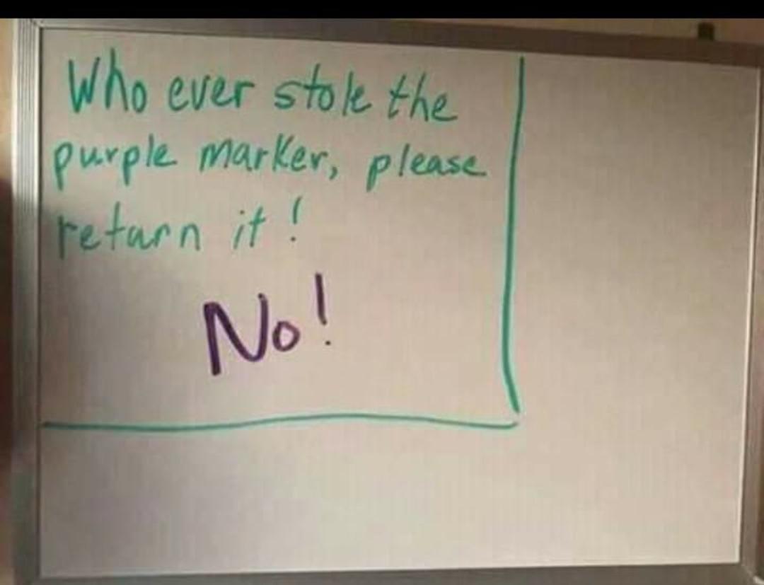 Class Rep's note. Somebody replied.