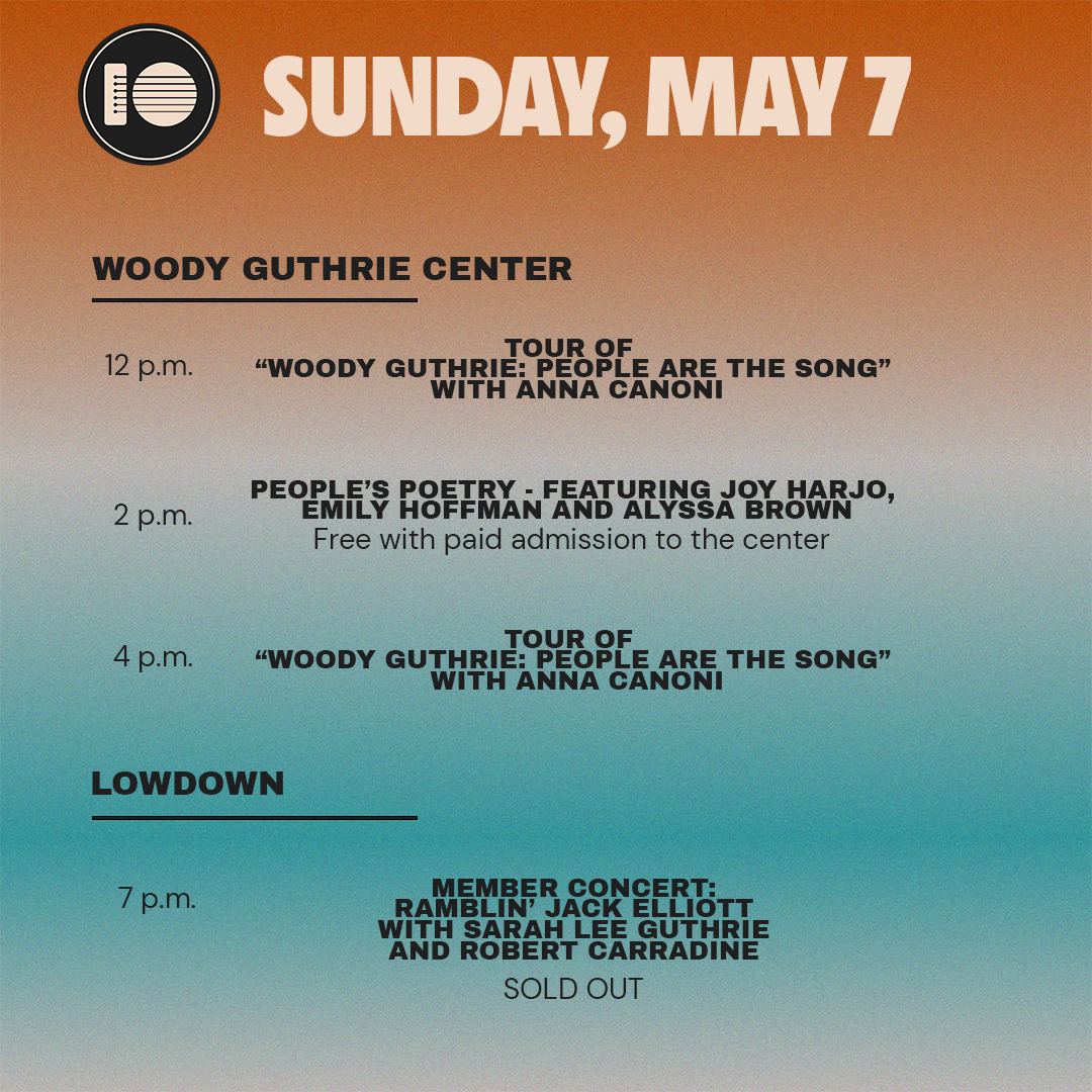 This weekend, we'll celebrate 10 years of the Woody Guthrie Center with free live performances at <a href="/GuthrieGreen/">Guthrie Green</a>, free family-friendly activities, free admission to the center and more.

More details at woodyguthriecenter.org/10year.

#WGC10