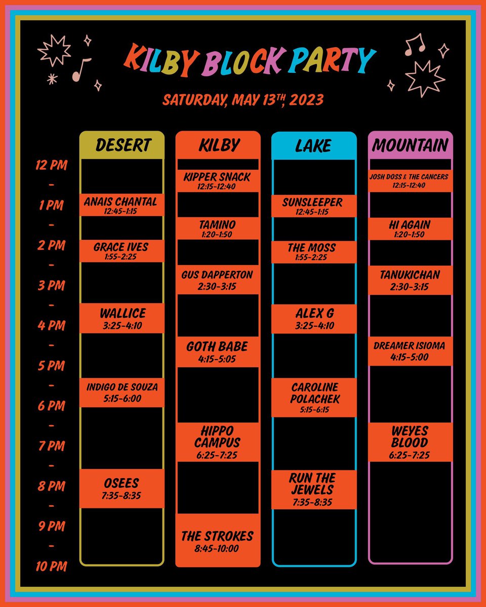 Sunsleepermusic's tweet photo. we’re playing @kilbyblockparty in less than two weeks!!!! we play saturday at 12:45pm :) https://t.co/pgV3QHvQCR