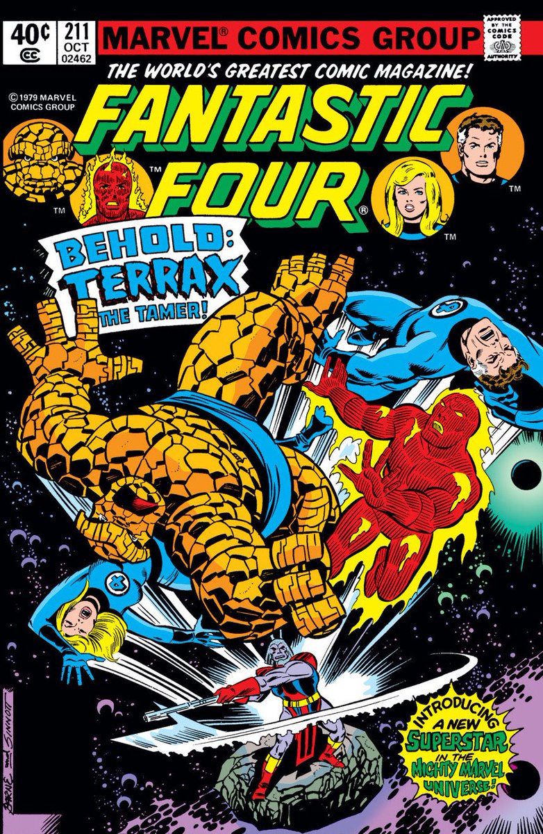 1stApp's tweet photo. @MCU_Direct For the #1stApp of #Terrax look for Fantastic Four #211 from 1979.

#1stAppearance #FantasticFour #FF https://t.co/z035MxqzmO