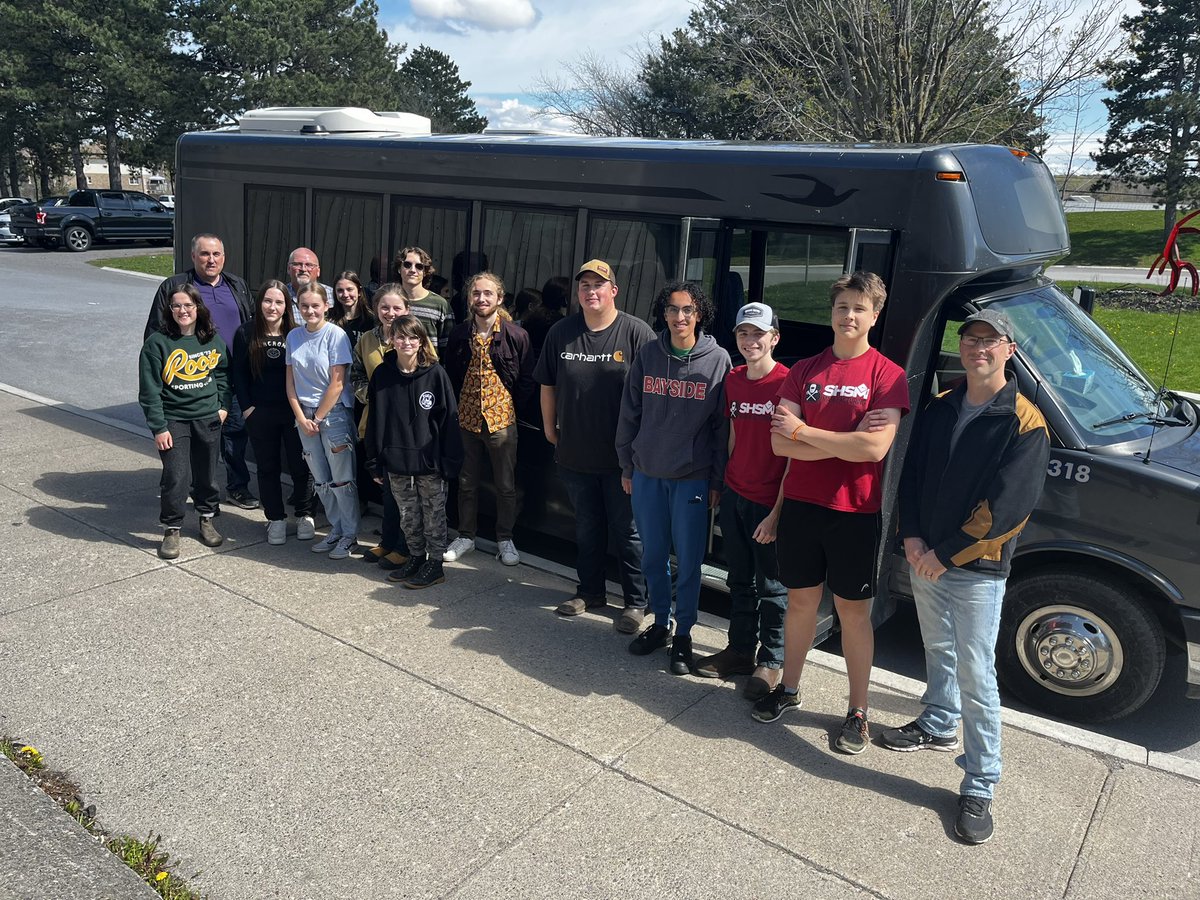 Here we go!  Departing <a href="/bssnews/">BSS News</a>, heading to <a href="/skillsontario/">Skills Ontario</a> to represent <a href="/HPEschools/">Hast. and Pr. Ed.DSB</a> at the Ontario Technological Skills Competition!!!

📸 Mrs. Francis