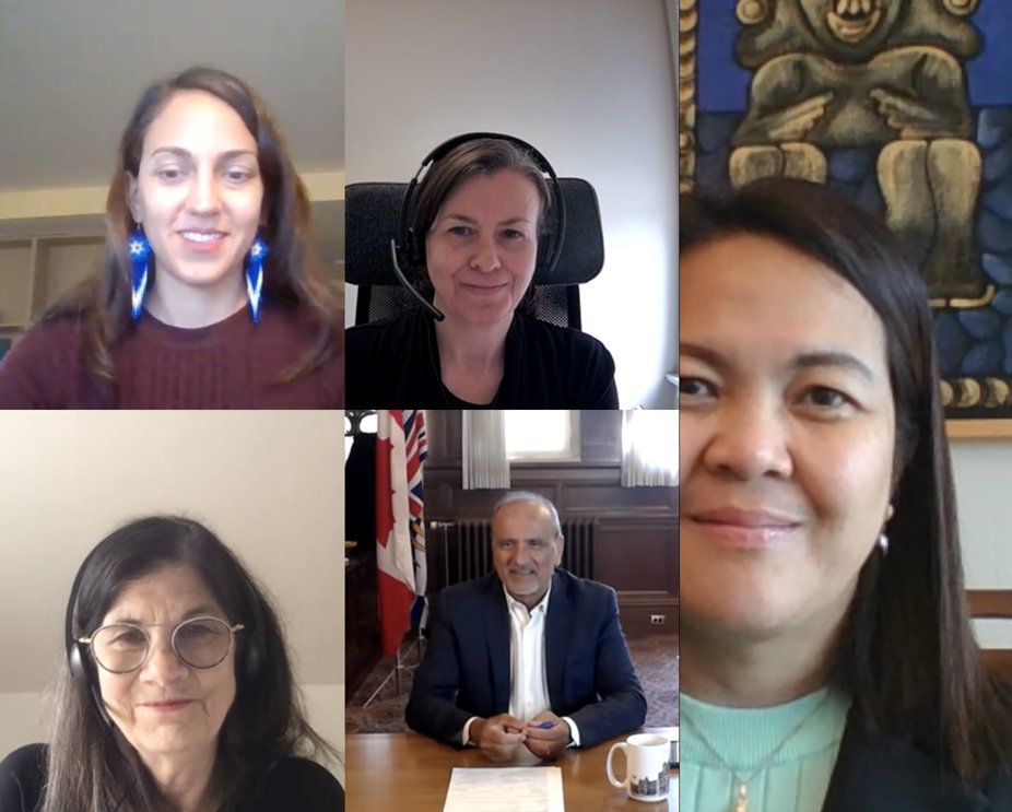 On #InternationalWorkersDay, @AllianceGJM members met with @HarryBainsSN re the need to remove exclusions for care and agricultural workers in the #BC Employment Standards Act. All workers deserve fairness & dignity. @EndingViolence @gpratt06 @bcfed