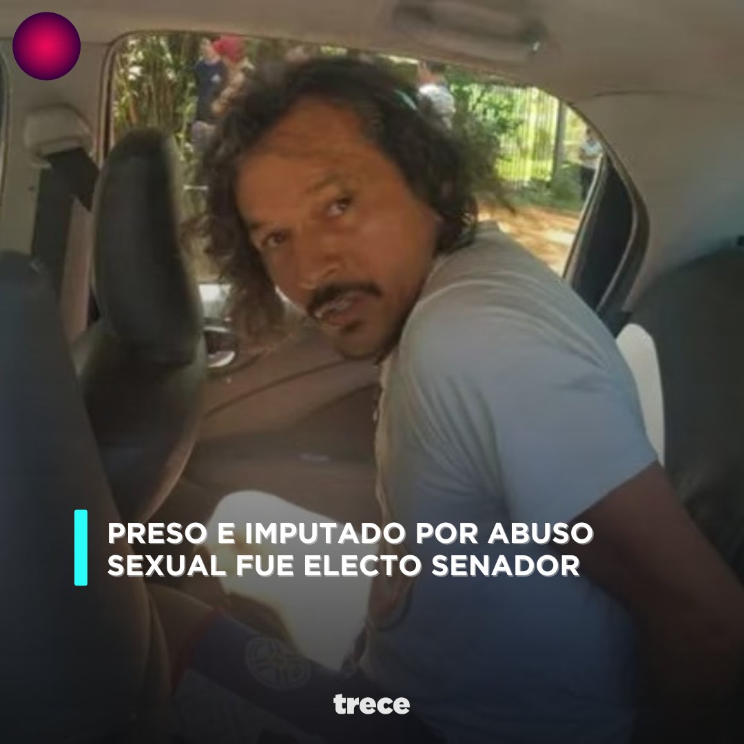 trecepy's tweet photo. IPORÃ ÑANDE SENADOR 🤡

😰Rafael "Mbururu" Esquivel fue electo a senador, a pesar de estar preso por un caso de abuso sexual a una adolescente de 15 años.

👉🏼El candidato liderado por Paraguayo Cubas, recibió más de 50.000 votos y se convirtió en el segundo más votado de la lista https://t.co/NoU81AGSHu