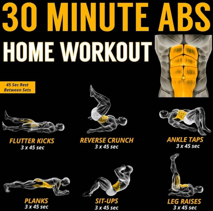 FiveFitness's tweet photo. Toughen up your core with this 30 minute home ab workout! 💪

A strong core will improve your technique, strength, stamina and complement everything you do.. 

#Core #Abs #Strong #Muscle #Workout #Gym #Gains https://t.co/3GUGHIjgTC