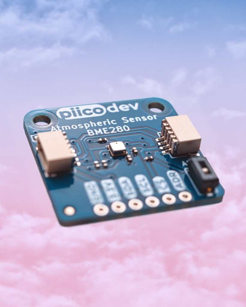 CoreElecAU's tweet image. Our #PiicoDev #AtmosphericSensors are the perfect fit for weather projects, read #temperature, #humidity and #airpressure from the #BME280, you can even infer altitude and air density with a bit of clever coding. Learn more about about this useful sensor. coreelec.io/pm