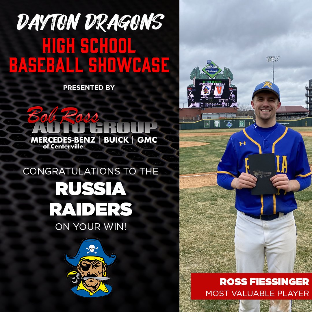 BobRossAuto's tweet image. Congratulations, and thank you to all the teams and MVPs who have participated in the @DragonsBaseball High School Baseball Showcase, presented by #BobRossAutoGroup! 

For the remaining schedule, please visit daytondragons.com/hsbaseball.