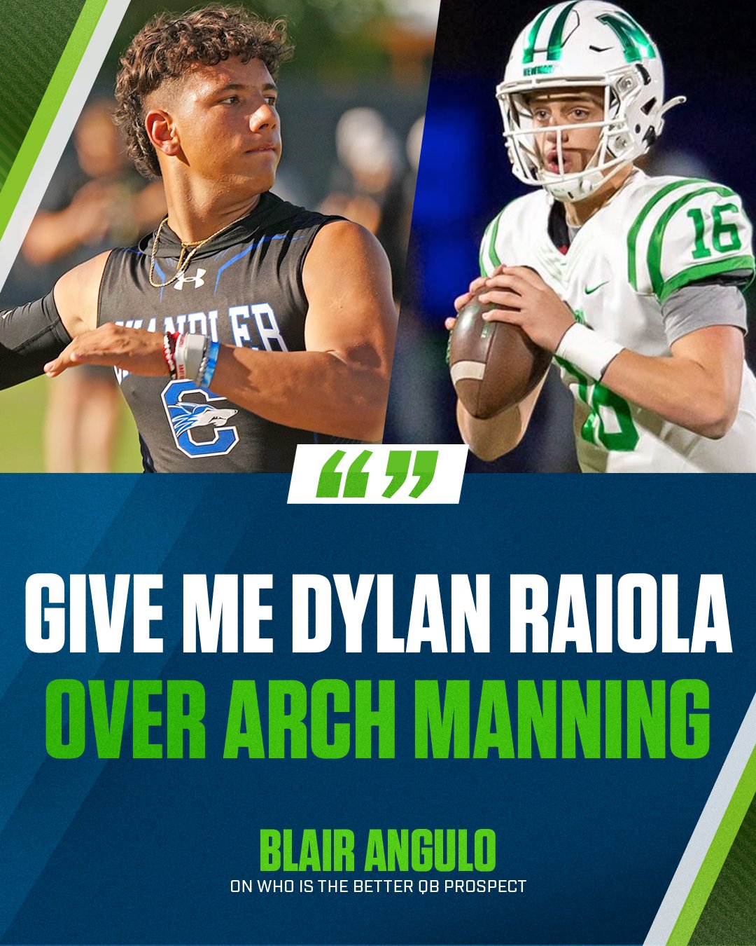 247Sports on Twitter "Dylan Raiola over Arch Manning? 🤔 BlairAngulo