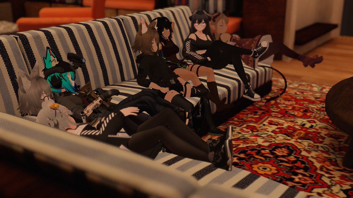 Rindo_Cult's tweet photo. Just a bunch of Rindos doing Rindo things #Rindo #VRChat #VRchat_avatars #notacult https://t.co/vD2AhGaPB6