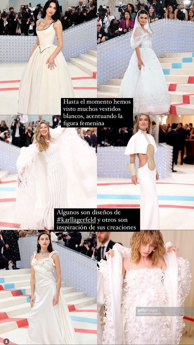 Moda_Ahora's tweet photo. Veamos algunos de los looks de #MetGala2023 #KarlLagerfeld https://t.co/ZdZLayraWo
