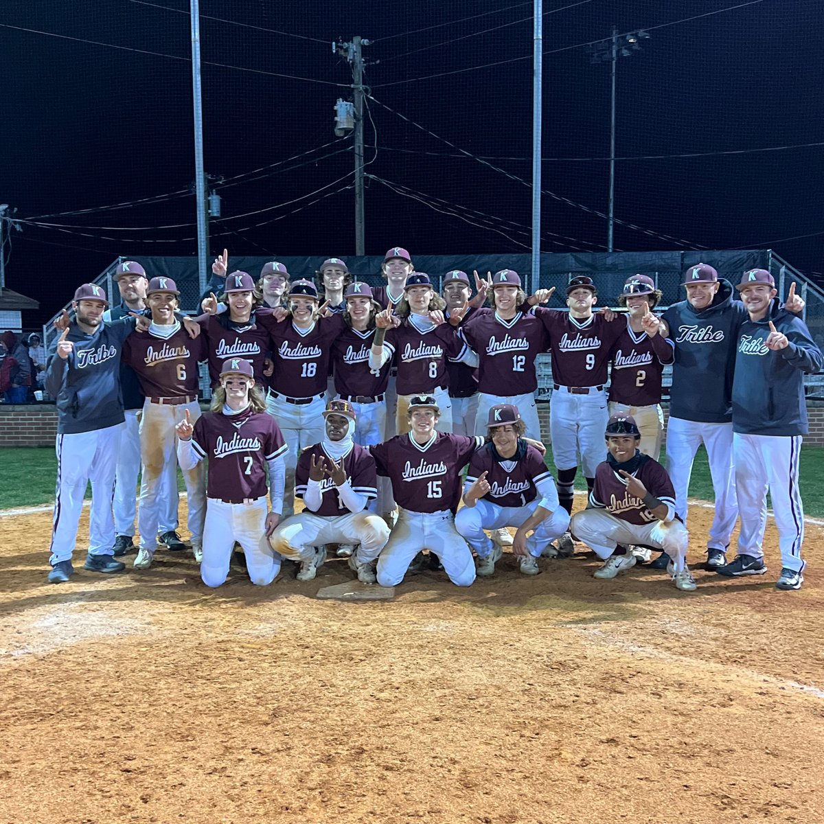 KCS__Athletics's tweet photo. FINAL | JV Tribe Baseball ⚾️ 
(JV District Tournament)

Congrats to the Big 5 JV Tournament Champs! #RollTribe

Semifinals:
Crockett - 3
Kingsport - 11

Championship:
Science Hill - 1
Kingsport - 12 https://t.co/XFN4TPasWz