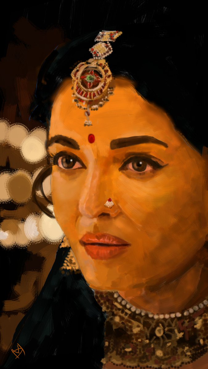 Discovered while doing digital painting of Aishwarya Rai Bachchan that jewellery doesn't really affect her much. Both with and without it, she is stunning 🤩 😍

Video link youtube.com/shorts/CBDTQyh…

#AishwaryaRaiBachchan #PonniyinSelvan2 #digitalart #portraitart #krita #fanart