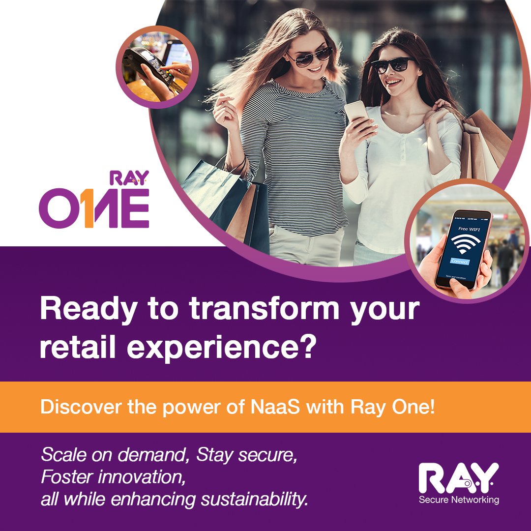 RayWifi's tweet photo. Revolutionize your retail journey with Ray! Experience the incredible potential of #NAAS through Ray One, the perfect tool for businesses aiming to grow, safeguard, and drive innovation.  #RayOne #RetailRevolution #Innovate #Expand  Explore more at https://t.co/VcMHQDF8cY https://t.co/RLTIl9iWcm