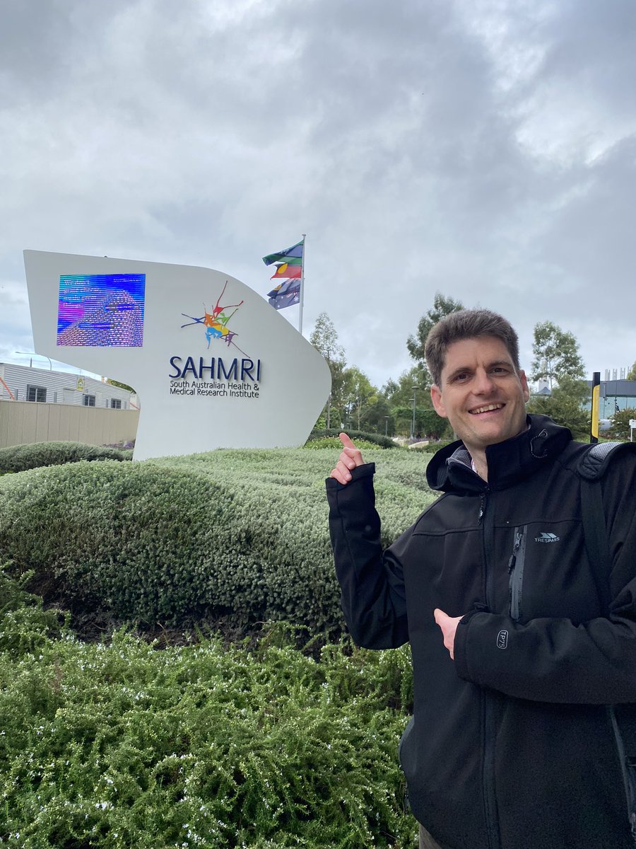 DrElmes's tweet photo. First day working in Adelaide Australia to set up new collaborations, shame it’s raining!!! https://t.co/D8ArCFbAs7