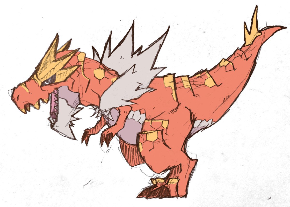 ポケモン「#雑な説明で好きなポケモンを紹介する 絶滅しました」|Mikakoのイラスト