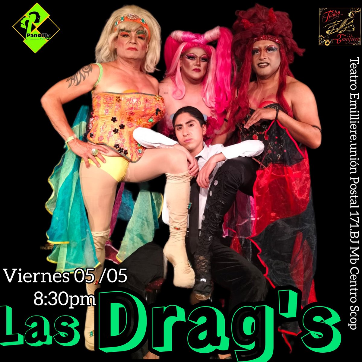 teatropandilla's tweet photo. Tenemos 10 #cortesíasdobles para 5/05/23 8:30 PM ven a reír a cantar y a disfrutar de las #sensualidades ⏬rt + seguirnos+tu nombre⏬ en @TeatroEmilliere @elteatrocdmx @TeatrosCdMexico @CarteleraCDMX @InterescenaMX @teatroculturamx @cultura_mx @teatroculturamx @papapandatv https://t.co/d4m6nA89eP