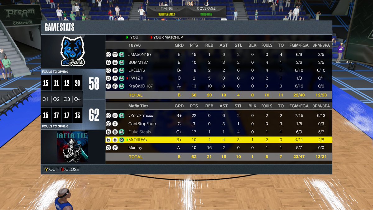 MafiaTiez's tweet photo. GG to @187demons in the @MPBA2K lg game
Pg @i_jvst 
Sg @CantStopFade 
🔒 @FIuke_Steals 
🐎 @MrTrillWs 
🦍 @Montay00 

@Terry_iBall https://t.co/xZibY8LlBE
