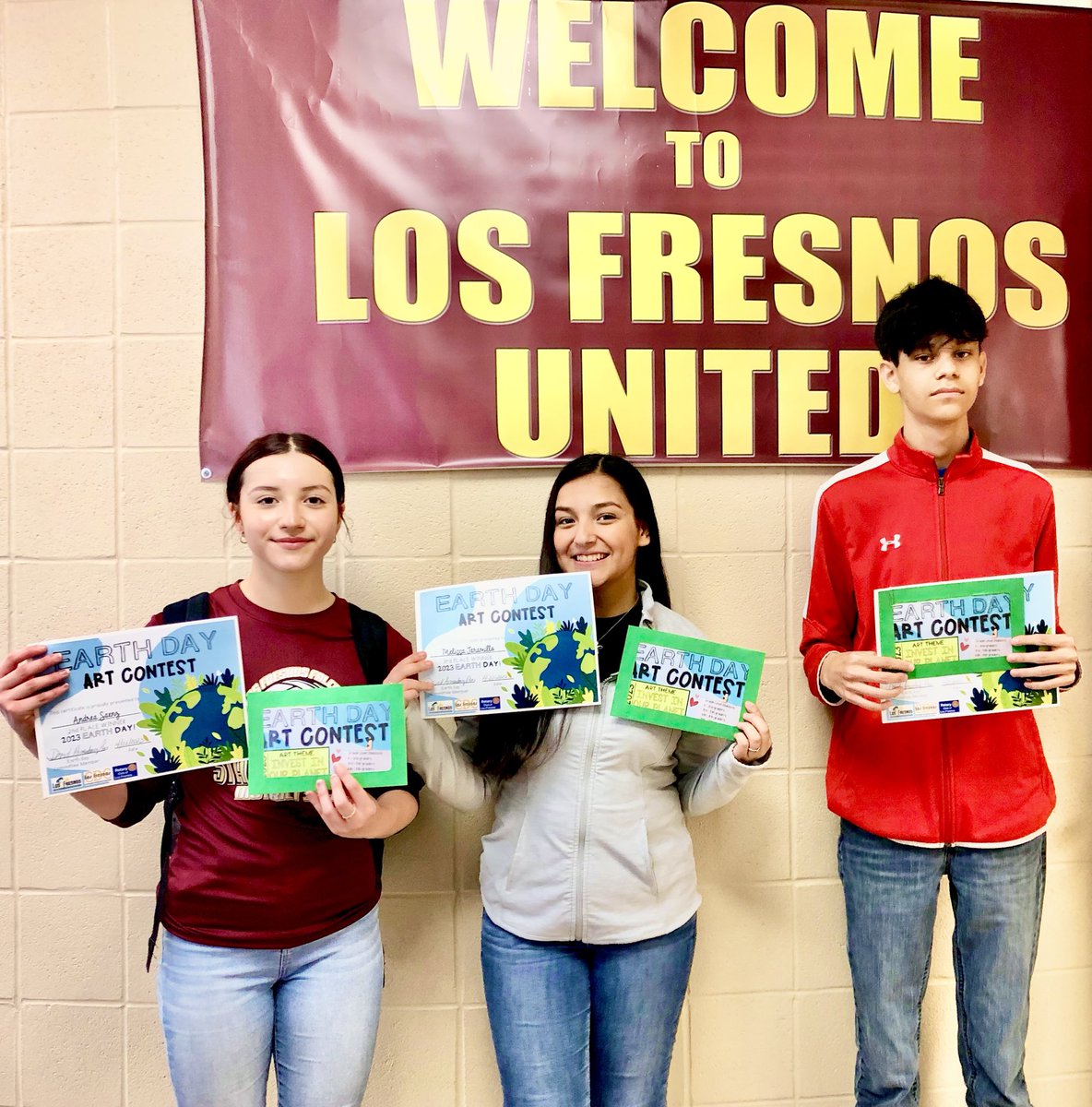 Sara Tudon (@tudon26) on Twitter photo Congratulations to these super talented students from <a href="/LFUnited/">Los Fresnos United</a> who won the <a href="/CityLosFresnos/">City of Los Fresnos</a> Earth Day Art Contest: Sergio Colmenero (1st Place) Andrea Saenz (2nd Place) and Melissa Jaramillo (3rd Place)!! ๐ ๐๐ผ๐๐ผ๐๐ผ๐คฉ๐๐ ๐ <a href="/ElisaMpineda/">Elisa Pineda</a> <a href="/lfhsart/">Sabina Cavazos ๐จ</a> <a href="/LosFresnosCISD/">Los Fresnos CISD</a> #EarthDay2023 Congratulations to these super talented students from <a href="/LFUnited/">Los Fresnos United</a> who won the <a href="/CityLosFresnos/">City of Los Fresnos</a> Earth Day Art Contest: Sergio Colmenero (1st Place) Andrea Saenz (2nd Place) and Melissa Jaramillo (3rd Place)!! ๐ ๐๐ผ๐๐ผ๐๐ผ๐คฉ๐๐ ๐ <a href="/ElisaMpineda/">Elisa Pineda</a> <a href="/lfhsart/">Sabina Cavazos ๐จ</a> <a href="/LosFresnosCISD/">Los Fresnos CISD</a> #EarthDay2023