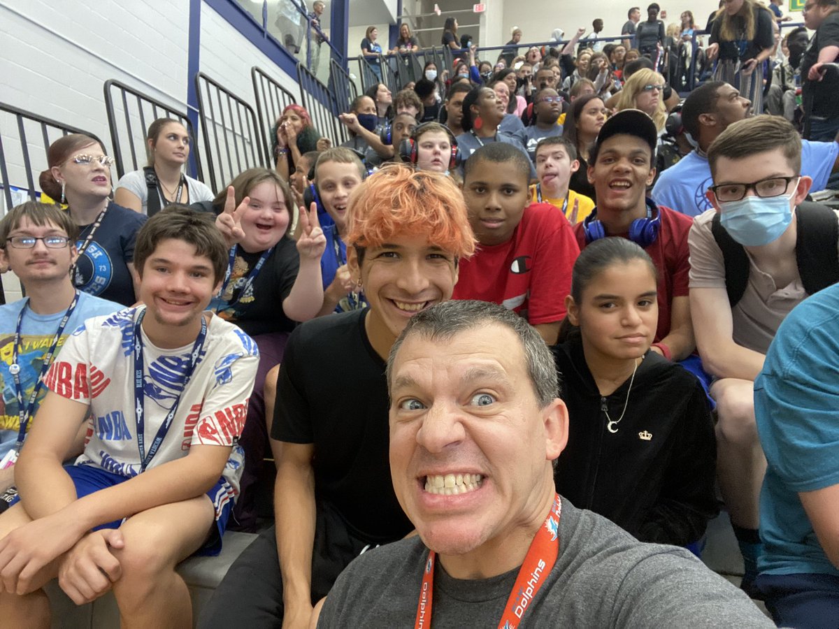 crippen_jason's tweet photo. @vindiesel  I am a sped teacher in kansas (yeah the OZ kansas) and this is my cool crew!  Our school theme is guardians this year and we would love to chat with you next week to finish up our year!!! Our chant for my class is “we are east!” https://t.co/hHmb22tCbD