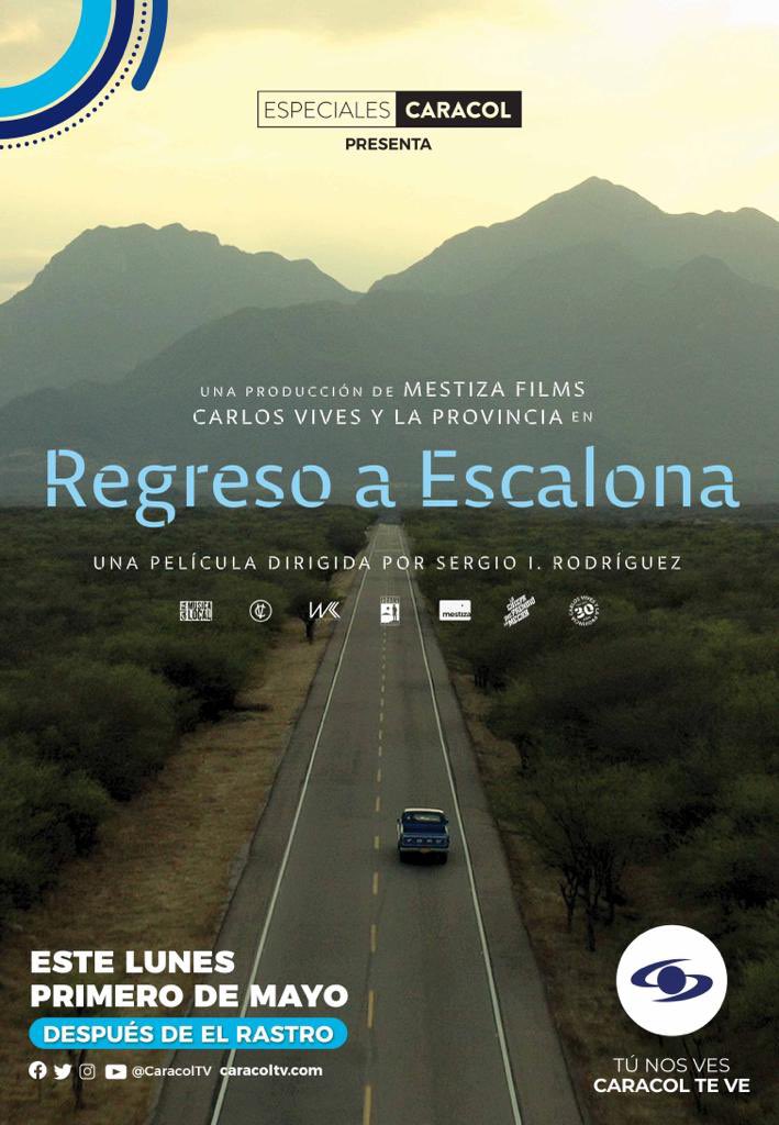 Carlos Vives (@carlosvives) on Twitter photo Ey! Prendan la tele que ya va a empezar “Regreso a Escalona” por <a href="/CaracolTV/">Caracol Televisión</a> 🙌🏼🚙 Ey! Prendan la tele que ya va a empezar “Regreso a Escalona” por <a href="/CaracolTV/">Caracol Televisión</a> 🙌🏼🚙